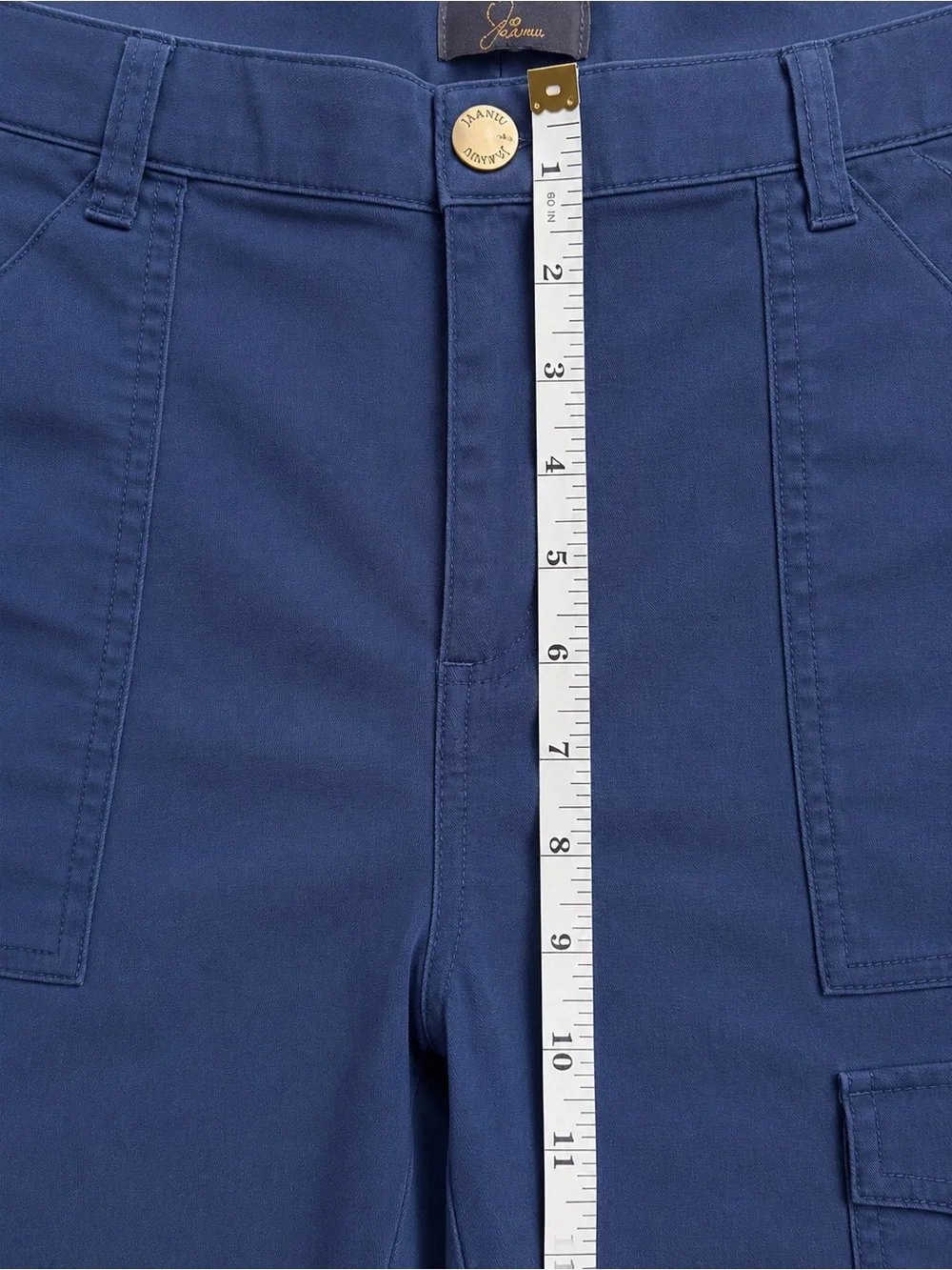 Jaanuu Estate Navy Women's Cargo Zip-Hem Pants Small